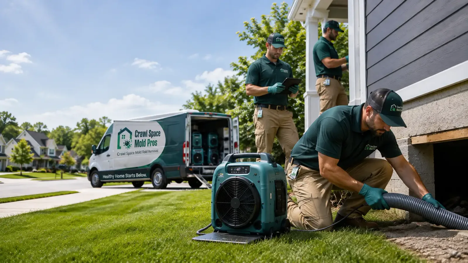 Crawl Space Mold Removal in Bern, KS